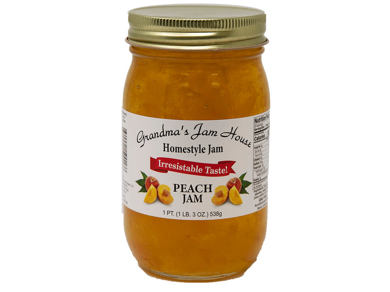 Grandma's Homestyle Peach Jam, 2-Pack 16 oz. Jars
