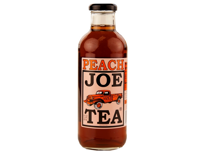 Joe Tea Peach Tea 20 fl. oz. Glass Bottles- Case Pack of 12