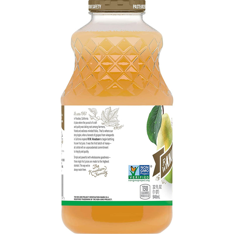 R. W. Knudsen Organic Pear Juice, 2-Pack 32 fl oz Bottles