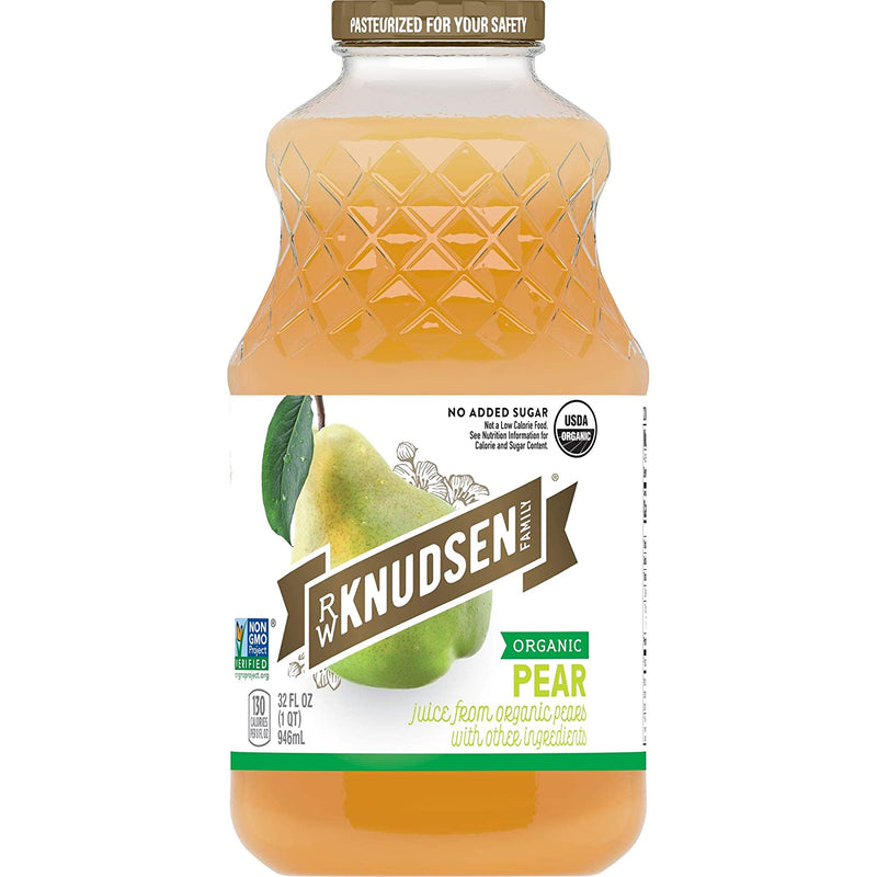 R. W. Knudsen Organic Pear Juice, 2-Pack 32 fl oz Bottles