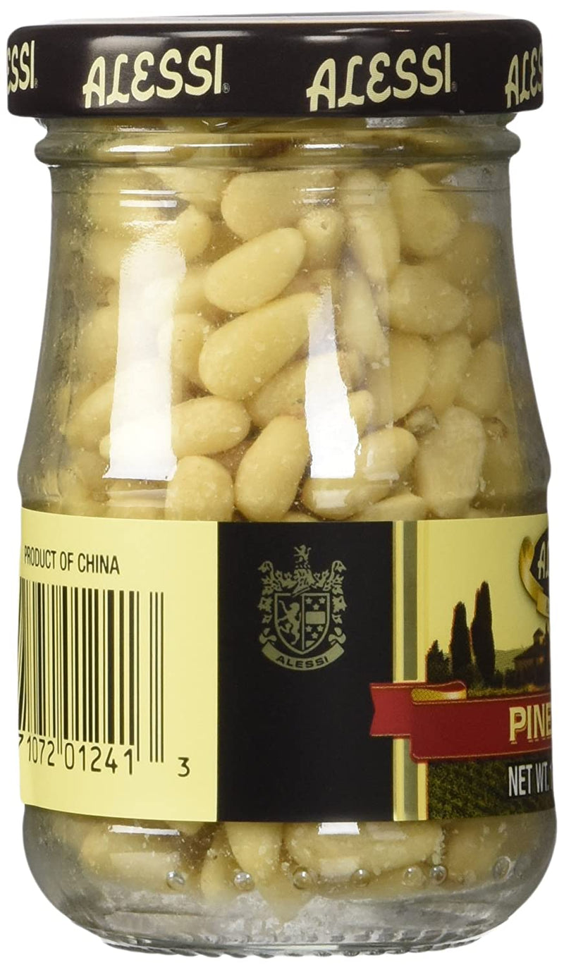 Alessi Pignoli Pine Nuts, 2-Pack 1.75 oz (49g) Jars