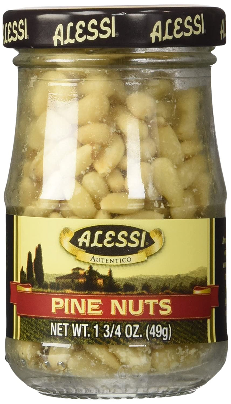 Alessi Pignoli Pine Nuts, 2-Pack 1.75 oz (49g) Jars