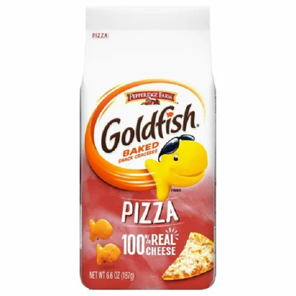 Pepperidge Farm Goldfish, Pizza Flavor Crackers, 3-Pack 6.6 oz. Bag