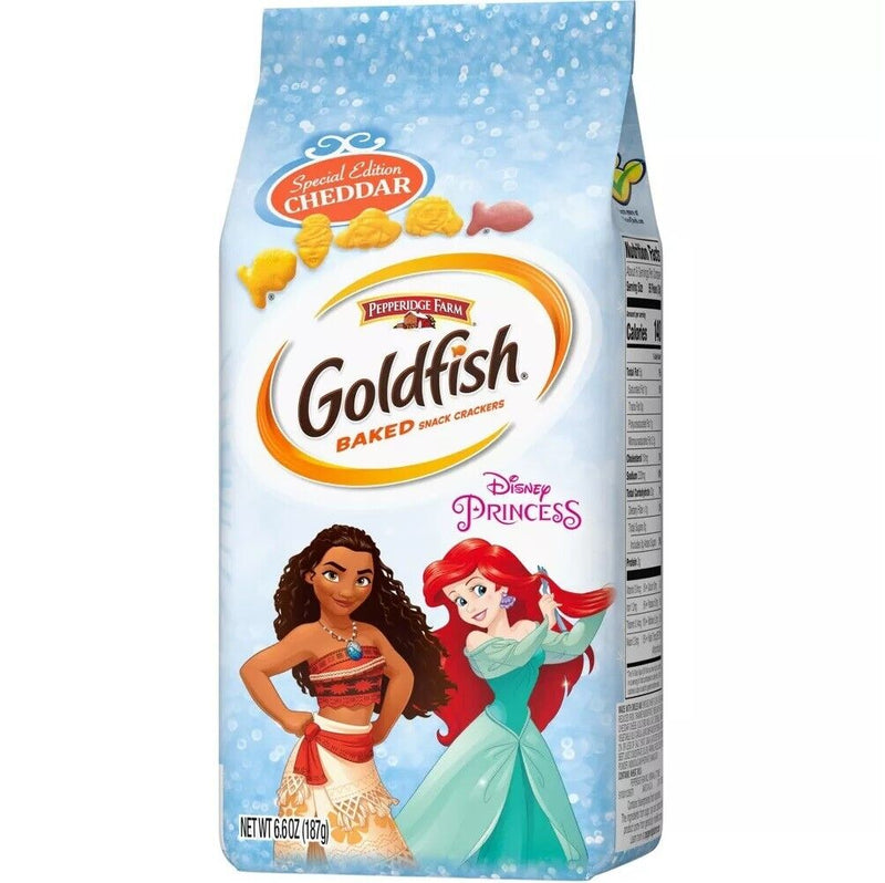 Pepperidge Farm Goldfish, Disney Princess Cheddar Crackers, 3-Pack 6.6 oz. Bag