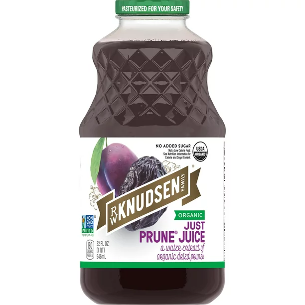 R. W. Knudsen Organic Just Prune Juice, 2-Pack 32 fl oz Bottles