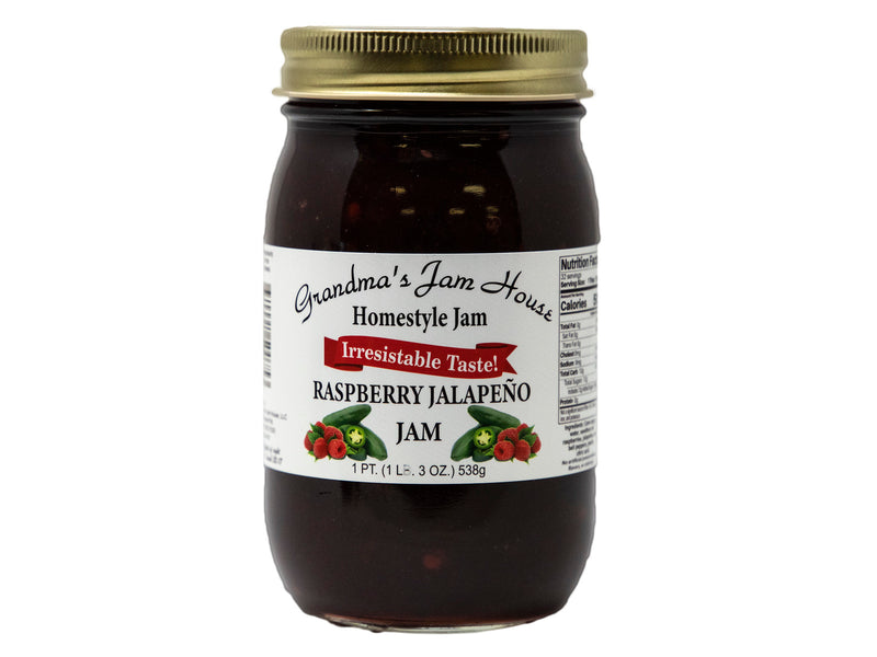 Grandma's Homestyle Raspberry Jalapeno Jam, 2-Pack 16 oz. Jars