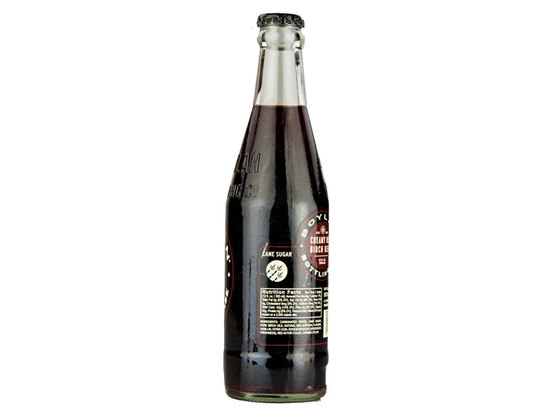 Boylan Bottling Co. Cane Sugar Soda, Creamy Red Birch Beer, 24-Pack Case 12 fl. oz. Bottles