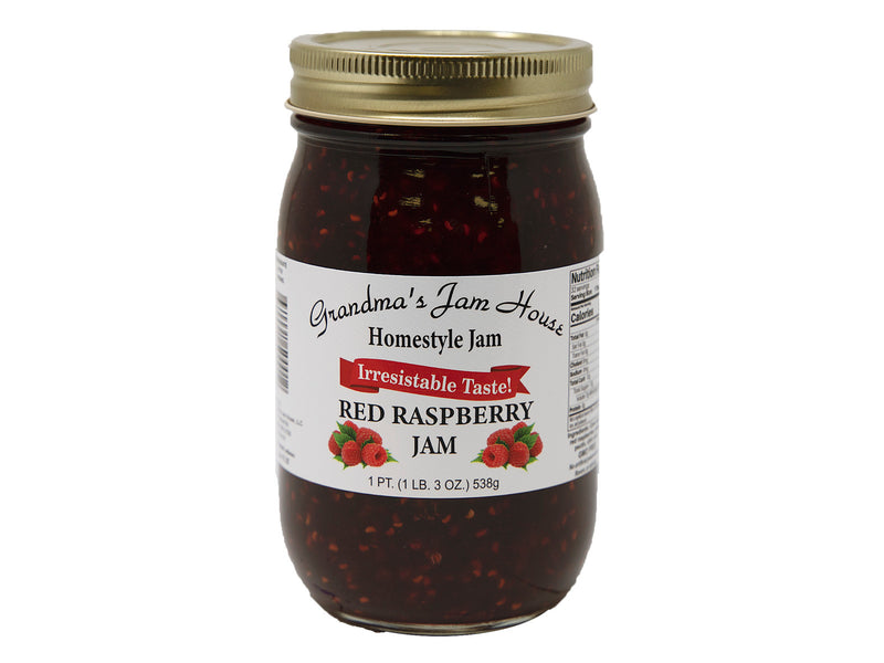 Grandma's Homestyle Red Raspberry Jam, 2-Pack 16 oz. Jars