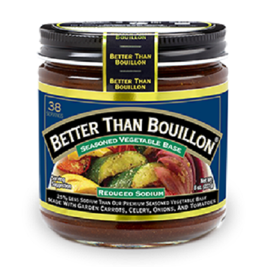 Better Than Bouillon Reduced Sodium Seasoned Vegetable Base, 2-Pack 8 oz. Jars
