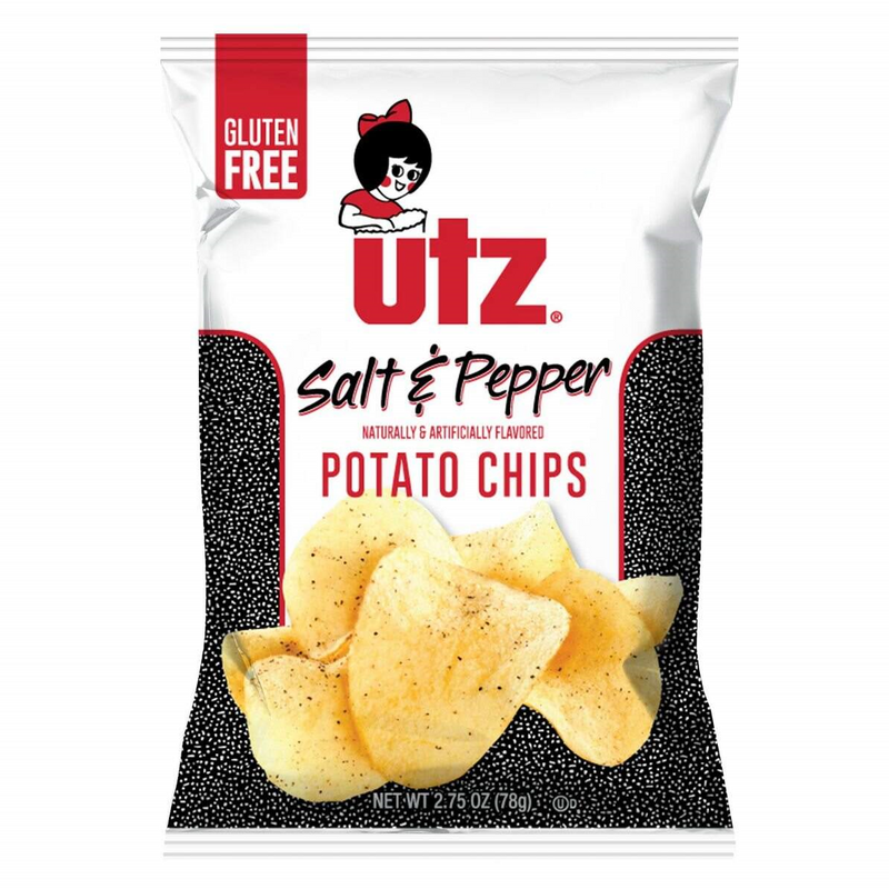 Utz Quality Foods Flavored Potato Chips, 14 Count Carton Single Serve Bags