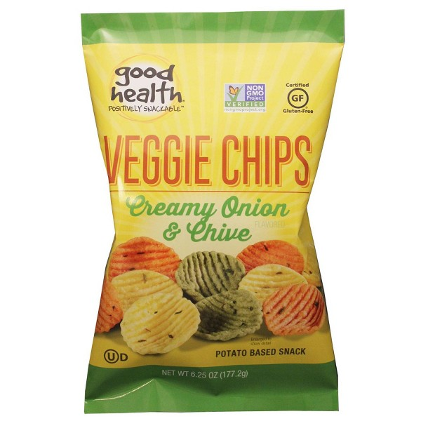 Good Health Creamy Onion & Chive Veggie Chips, Non GMO Verified, 6.25 oz. Bags