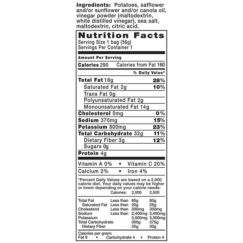 Kettle Brand Sea Salt & Vinegar Kettle Cooked Potato Chips, 7.5 oz. Bags