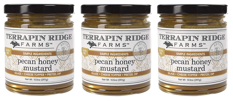 Terrapin Ridge Farms Pecan Honey Mustard, 3-Pack 10.5 Ounce Jars