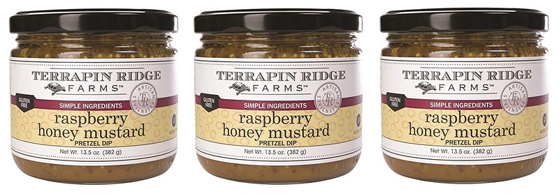 Terrapin Ridge Farms Raspberry Honey Mustard Pretzel Dip, 3-Pack 13.5 Ounce Jars