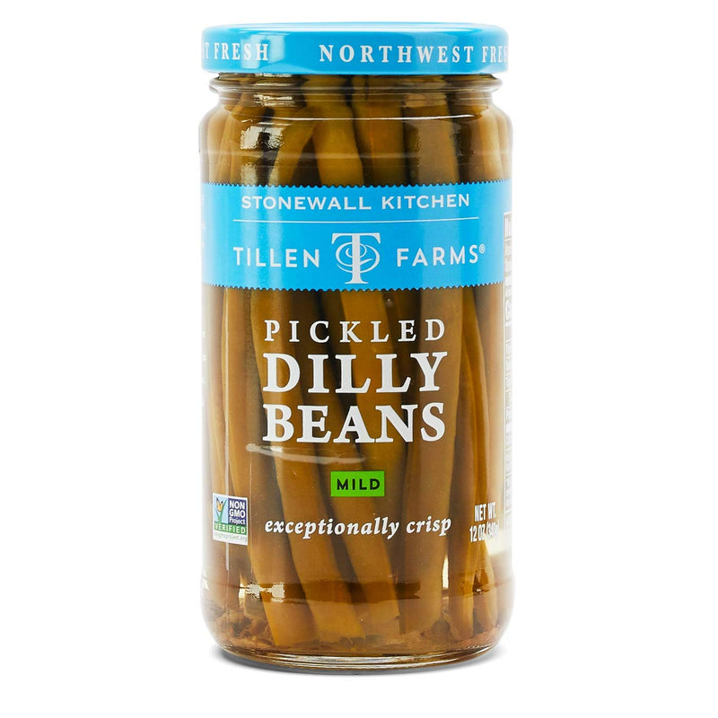 Tillen Farms Pickled Crispy Mild Dilly Beans, 12 Ounce Jars