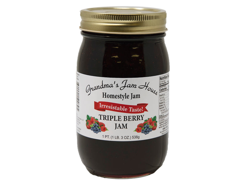 Grandma's Homestyle Triple Berry Jam, 2-Pack 16 oz. Jars