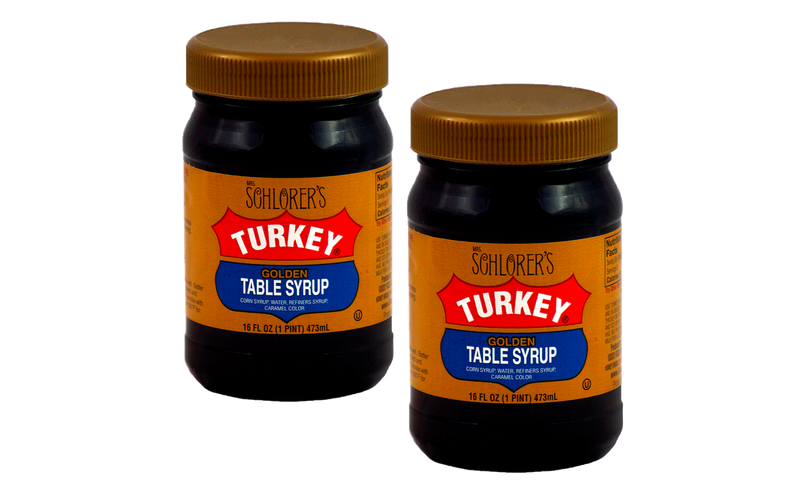 Mrs. Schlorer’s Turkey Table Syrup, 2-Pack 16 fl. oz. Jars