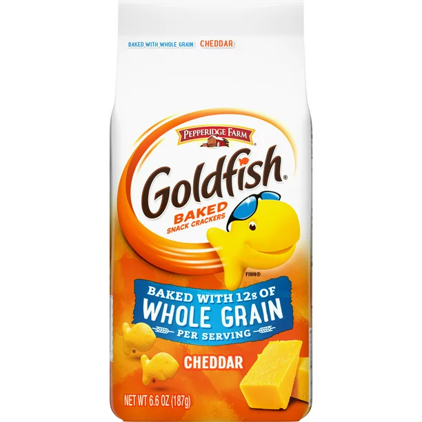 Pepperidge Farm Goldfish, Whole Grain Cheddar Crackers, 3-Pack 6.6 oz. Bag