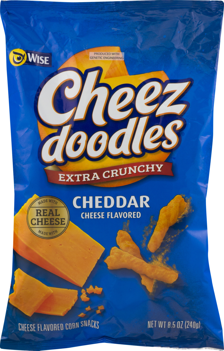 Wise Foods Cheez Doodles Extra Crunchy Cheddar, 4-Pack 8.5 oz. Bags
